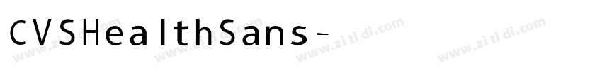 CVS Health Sans字体转换